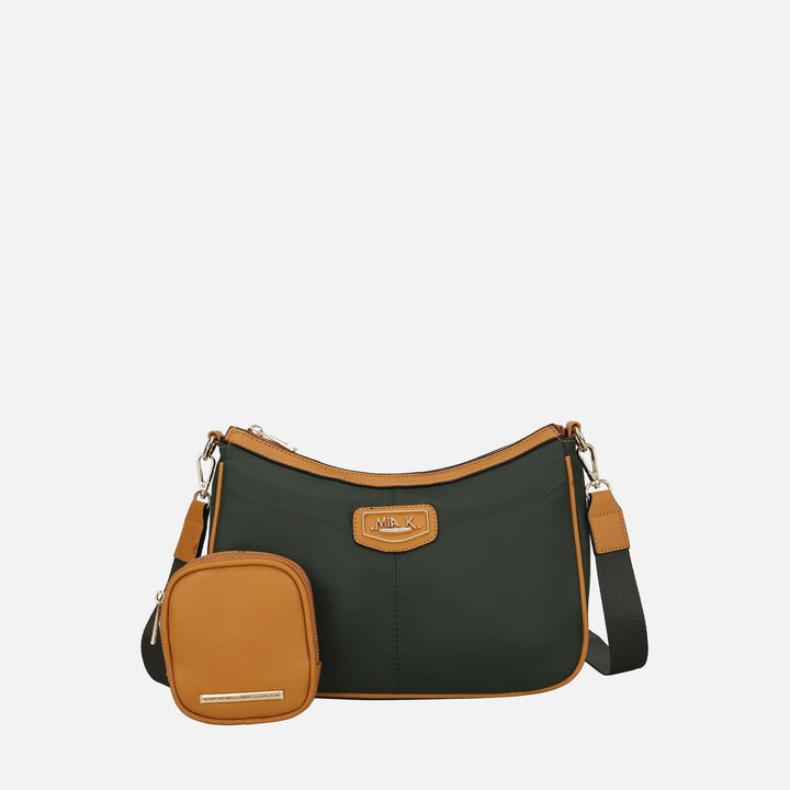 Charcoal Grey MKF Collection By Mia K Freya 2 Pcs Crossbody Bag