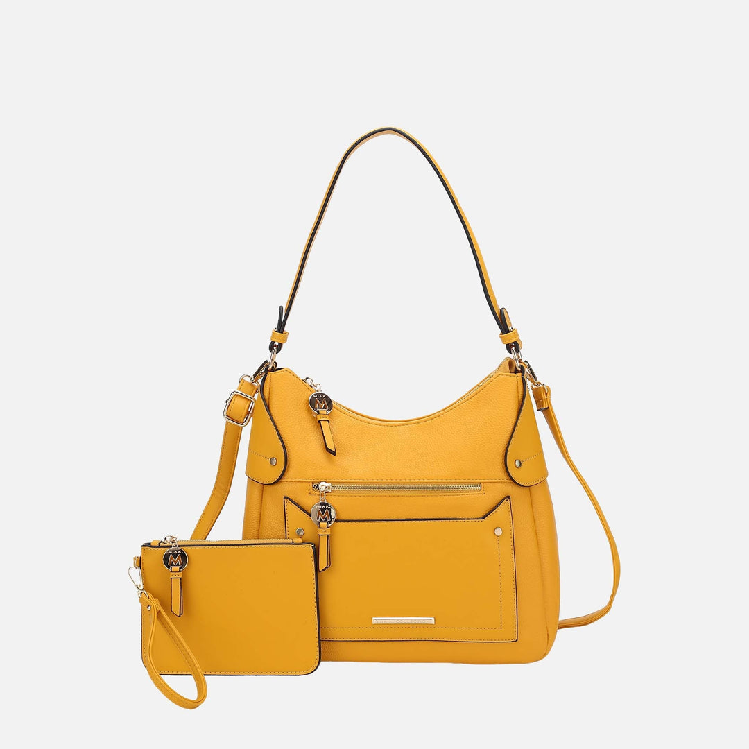 Black MKF Collection By Mia K Maeve Shoulder Bag And Set