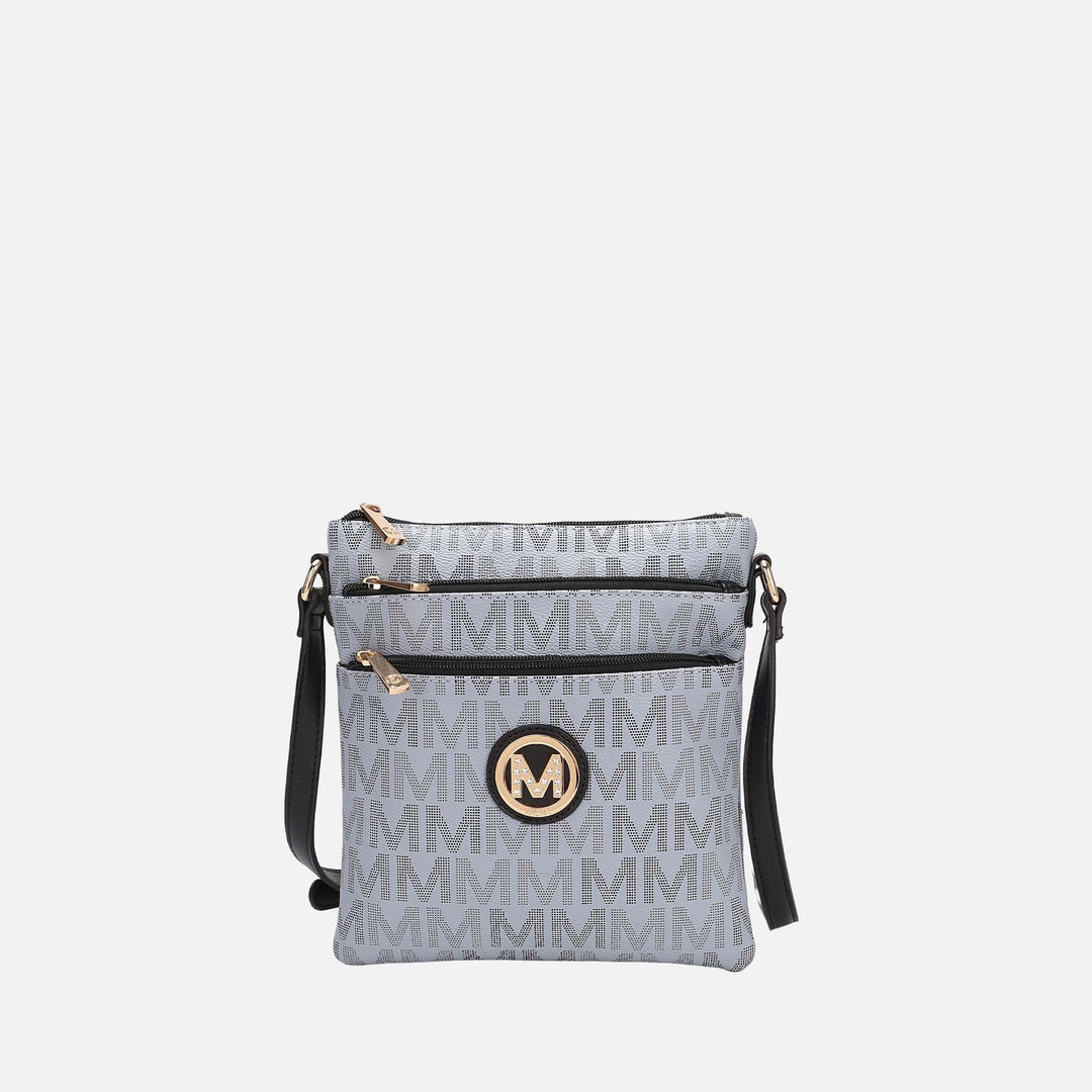 Burgundy MKF Collection By Mia K Lemuel Signature Crossbody Bag