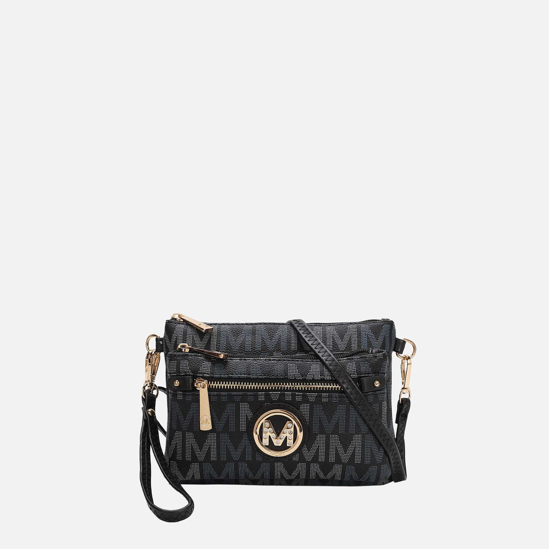 Tan MKF Collection By Mia K Camren Signature Crossbody Bag