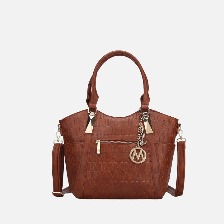 Taupe MKF Collection By Mia K Lucy Signature Tote Bag