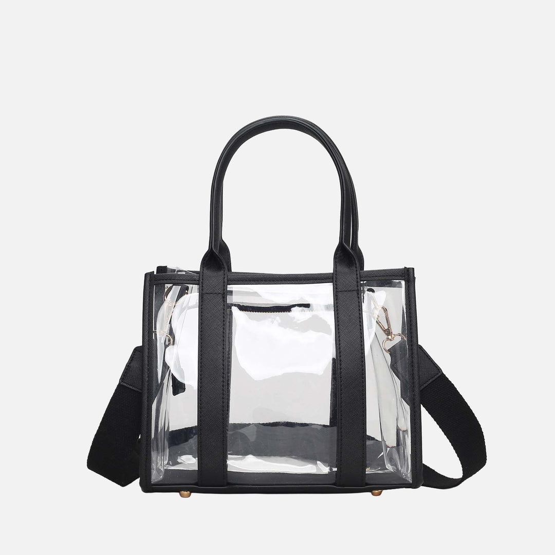 White MKF Collection By Mia K Tatiana Tote Bag