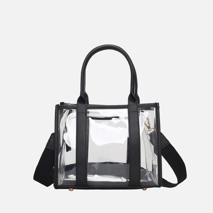 White MKF Collection By Mia K Tatiana Tote Bag