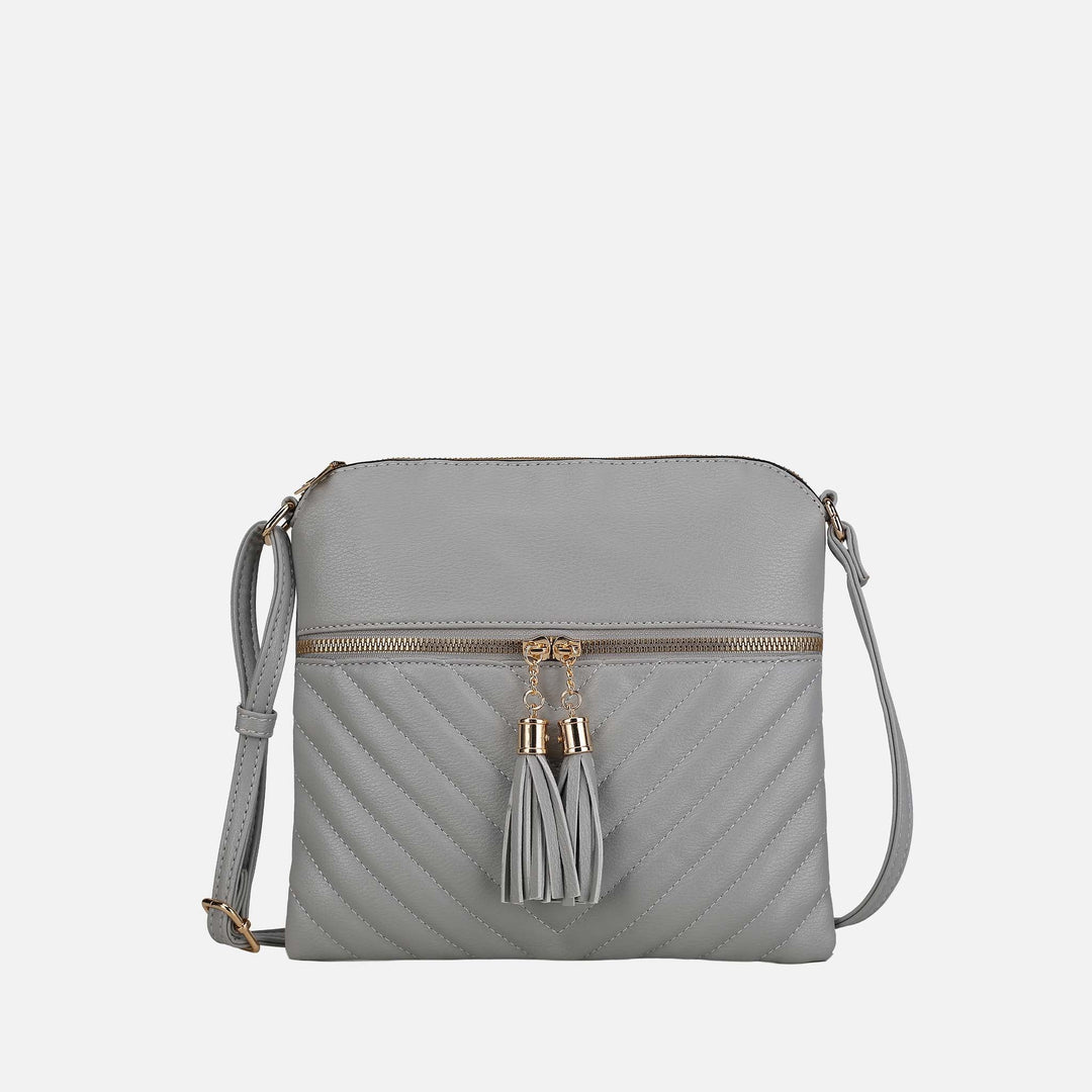 Denim Blue MKF Collection By Mia K Winnie Quilted Crossbody