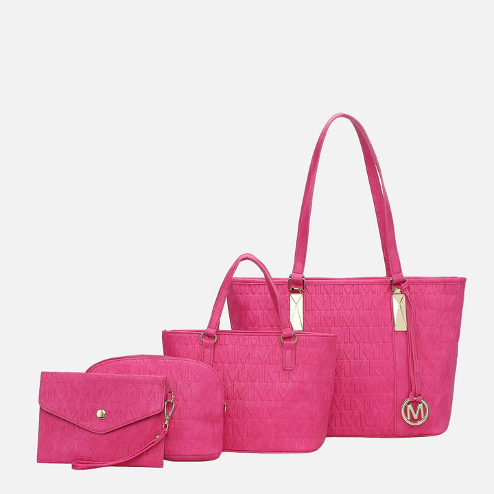 Golden Poppy MKF Collection By Mia K Arya Signature Tote And Set