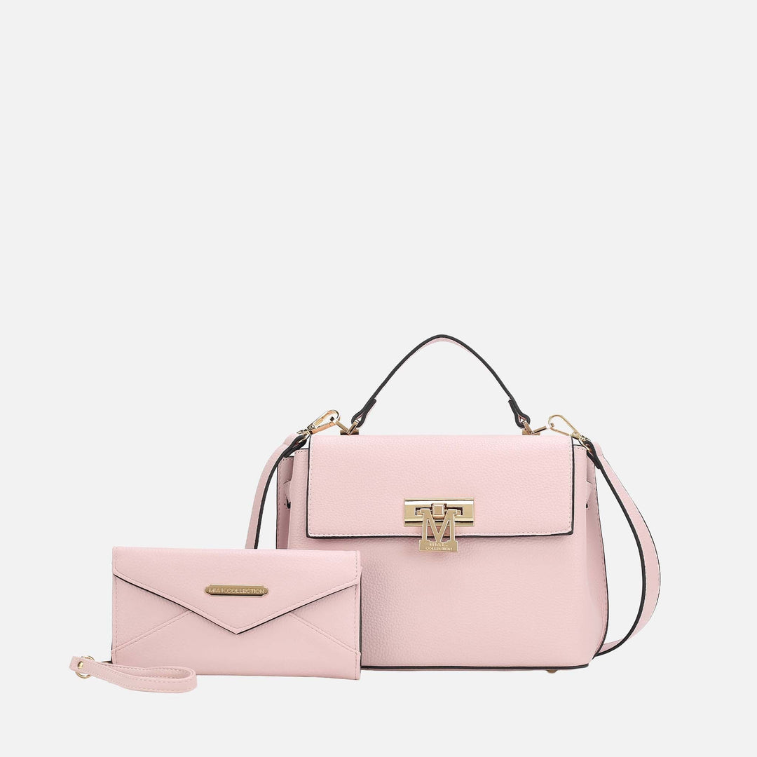 Pink MKF Collection By Mia K Hadley Shoulder Bag And Set