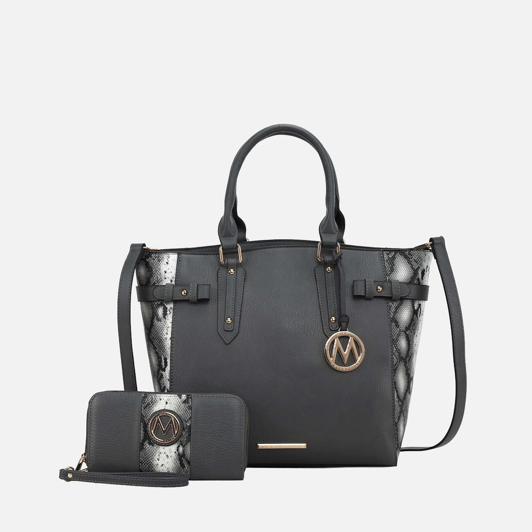 Taupe MKF Collection By Mia K Joelle Tote Bag With Wallet