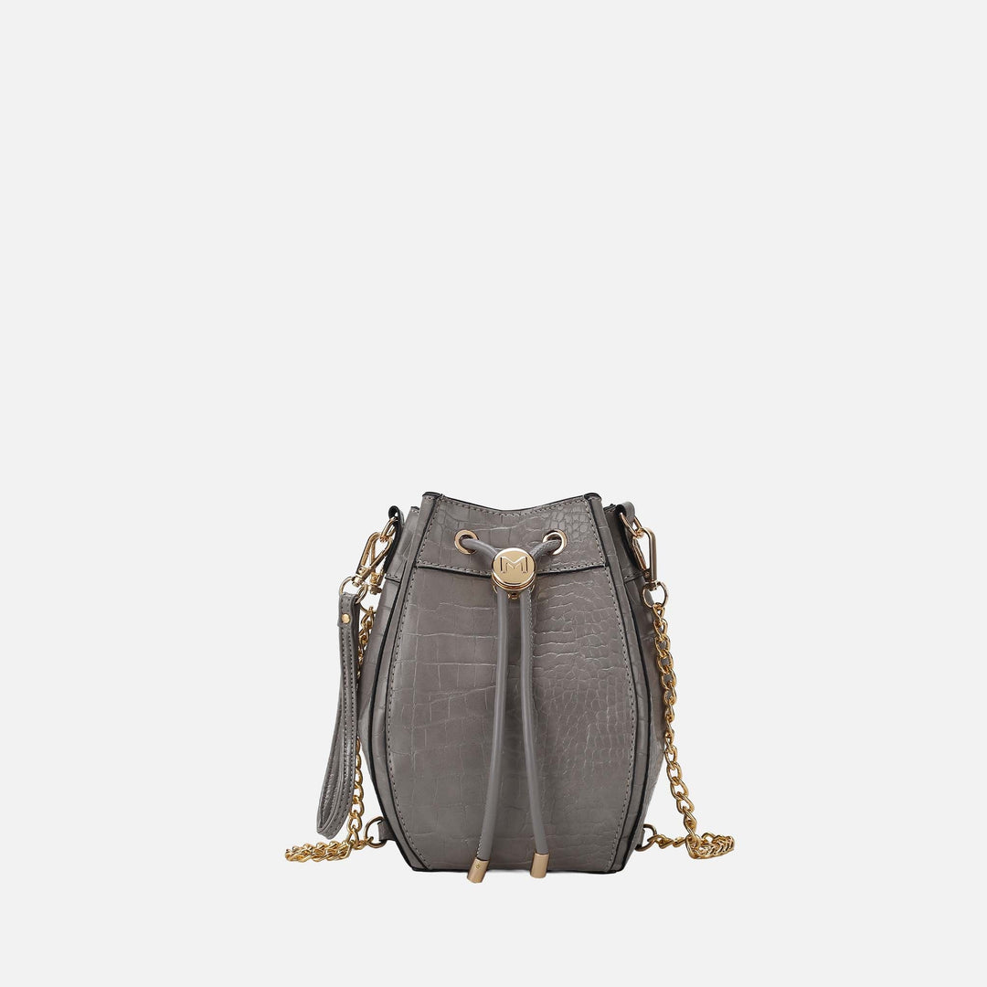 Dusty Rose MKF Collection By Mia K Cassidy Embossed Bucket Bag