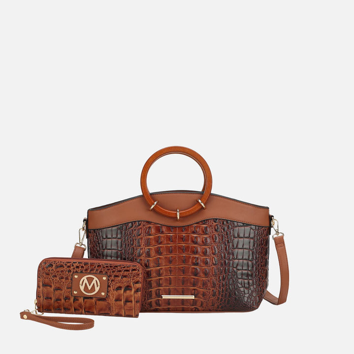 MKF Collection By Mia K Phoebe Tote Bag And Wallet Set