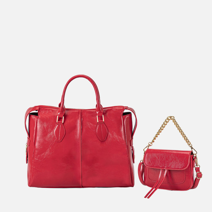 Dusty Pink MKF Collection By Mia K Yareli Tote Bag With Mini Bag 2 Piece Set