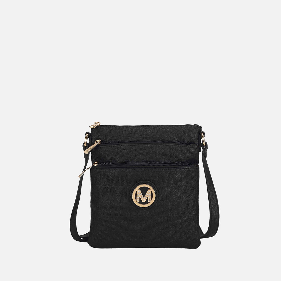Camel MKF Collection By Mia K Lennit Signature Crossbody Bag