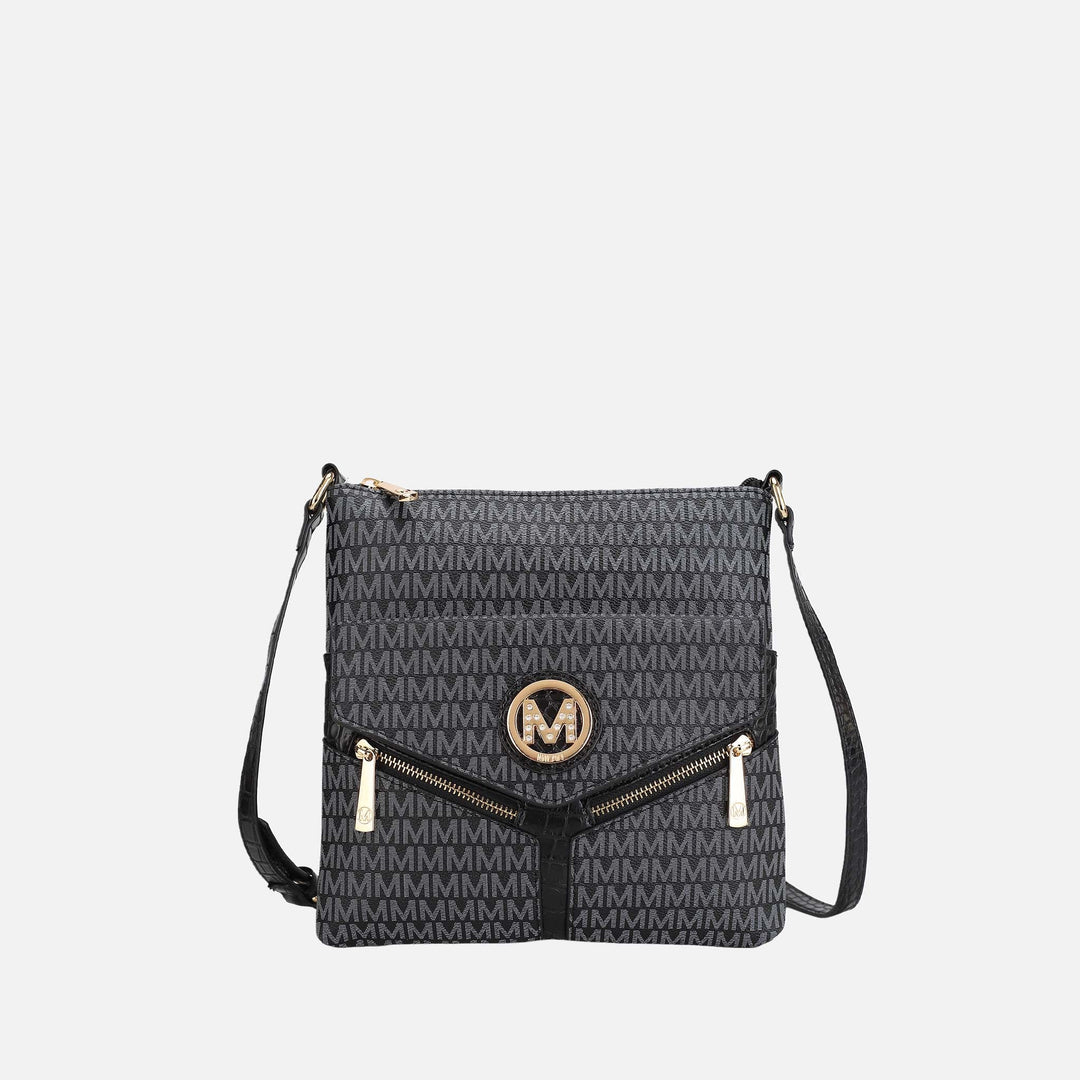 Tan MKF Collection By Mia K Tania Signature Crossbody Bag