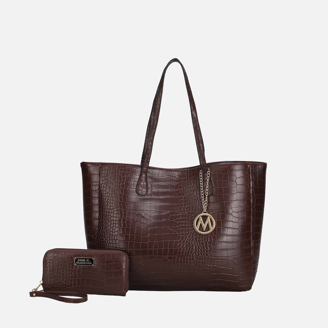 Yellow MKF Collection By Mia K Sadie Oversize Tote And Set