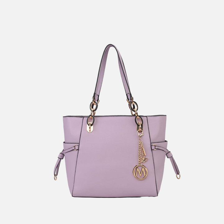 Light Blue MKF Collection By Mia K Yale Tote Bag With Matching Wallet