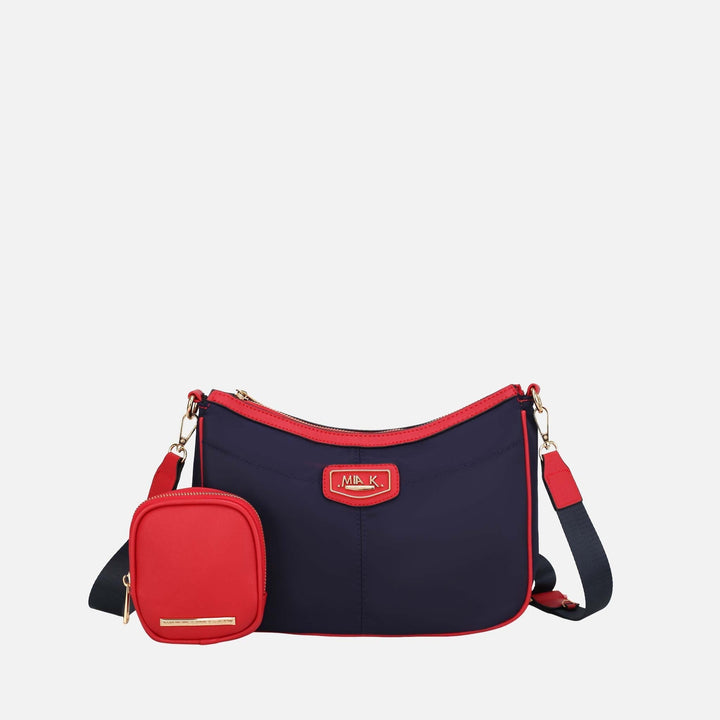 Midnight Blue MKF Collection By Mia K Freya 2 Pcs Crossbody Bag