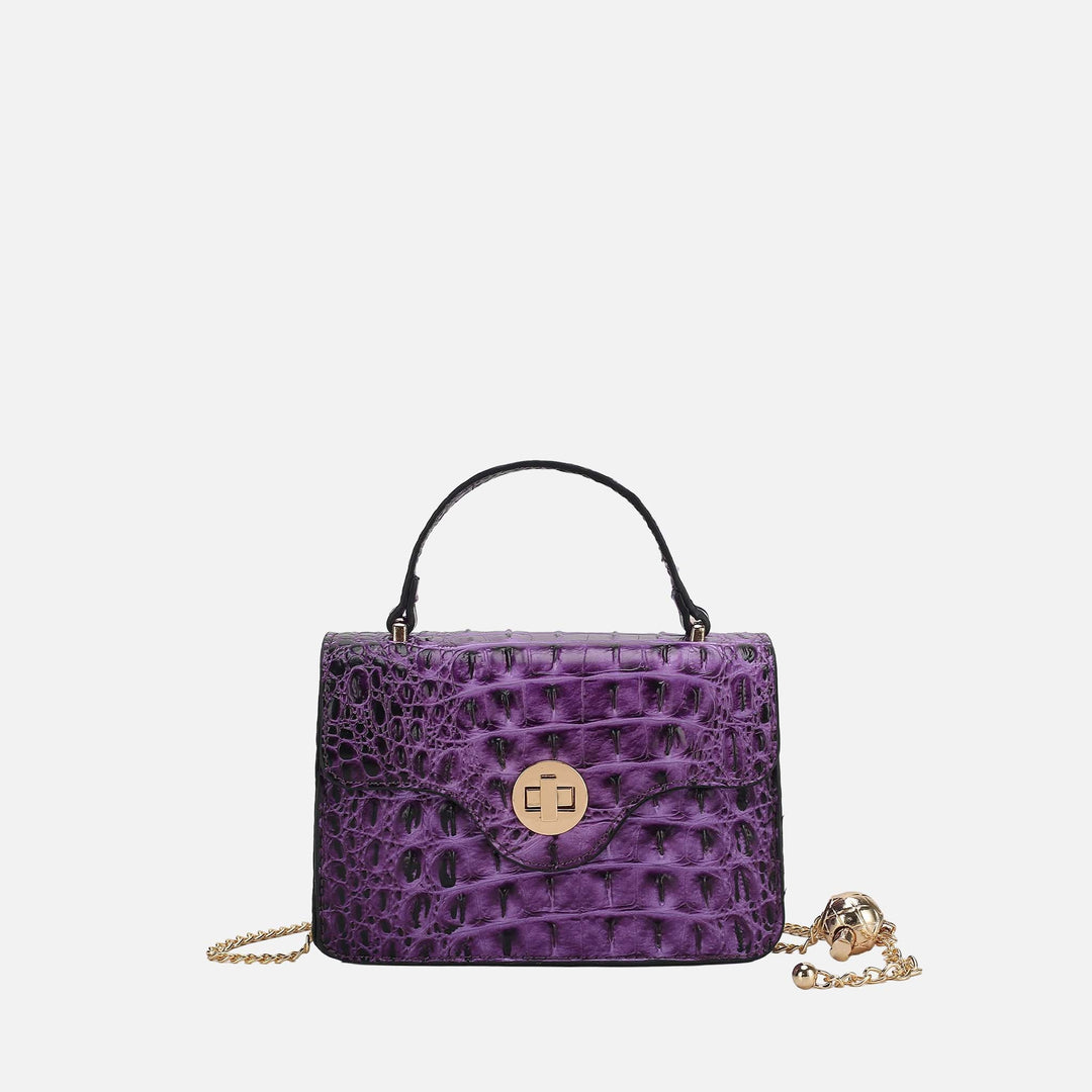 Croco Taupe MKF Collection By Mia K Mae Shoulder Bag