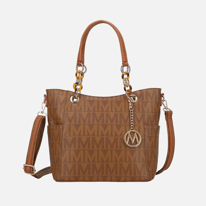 Burgundy MKF Collection By Mia K Kissaten Signature Tote Bag