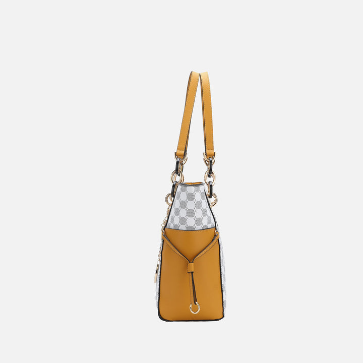 Denim Blue MKF Collection By Mia K Xenia Tote Bag And Set