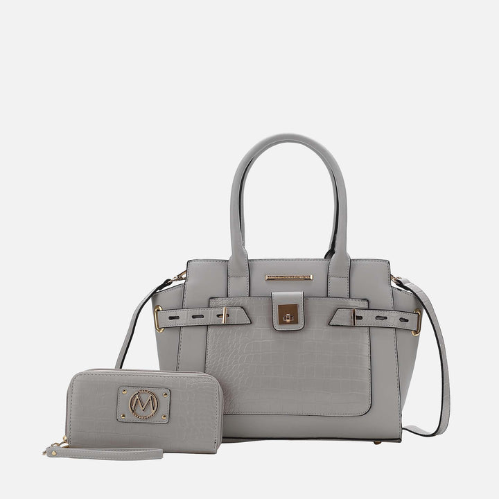 Black MKF Collection By Mia K Isla Shoulder Bag And Set