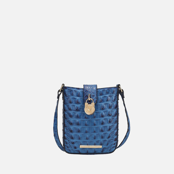 Croco Purple MKF Collection By Mia K Avery Crossbody Bag