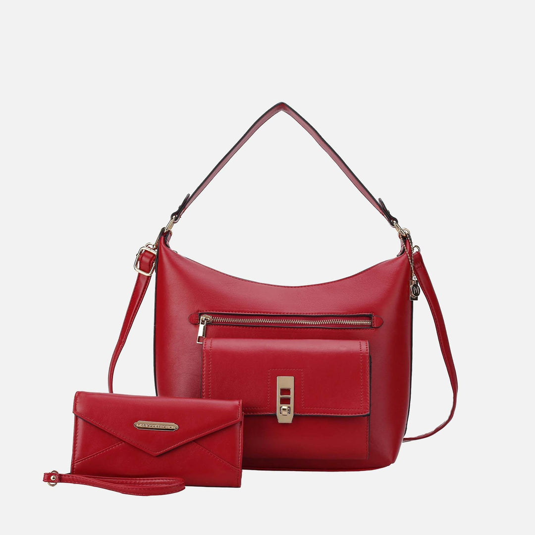 Denim Blue MKF Collection By Mia K Clara Shoulder Bag And Set