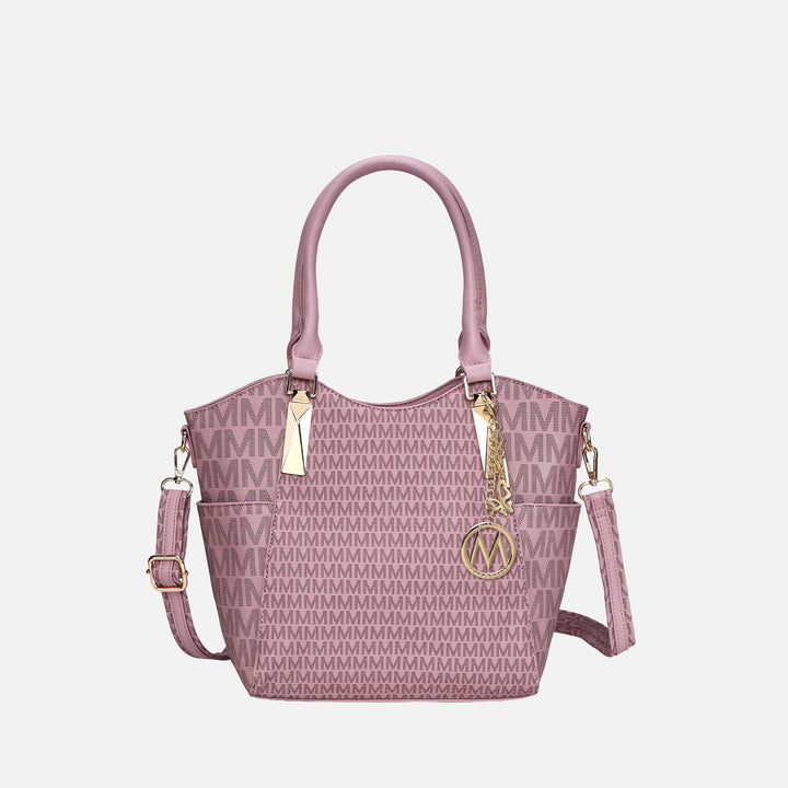 Purple MKF Collection By Mia K Devorah Signature Shoulder Bag