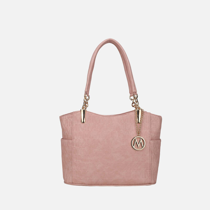 Taupe MKF Collection By Mia K Malika Signature Shoulder Bag