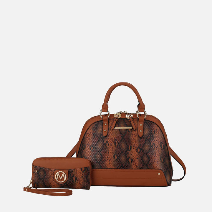Snake Wine MKF Collection By Mia K Frida Ii Shoulder Bag And Set