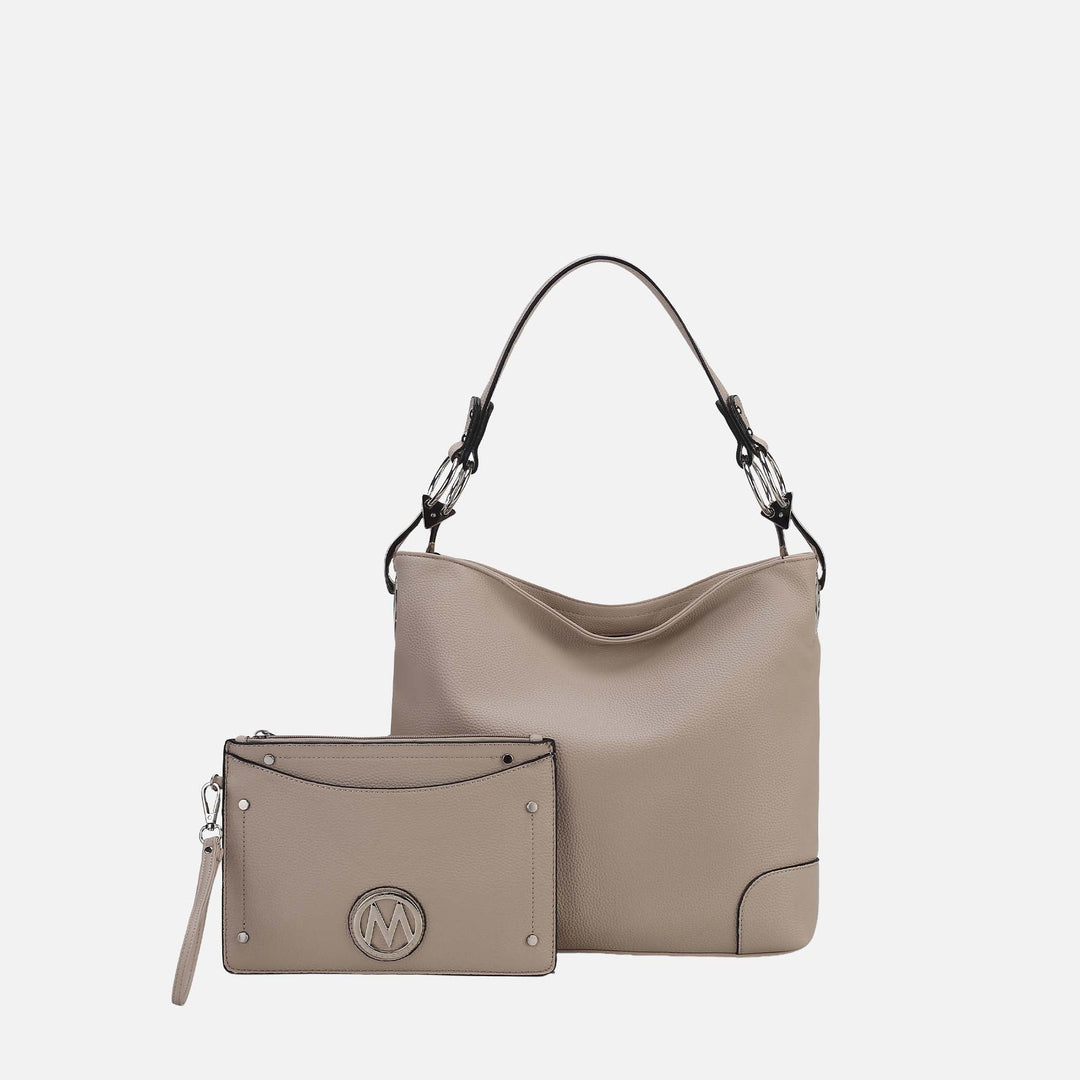 Seafoam MKF Collection By Mia K Viviana Hobo Bag And Wristlet Set