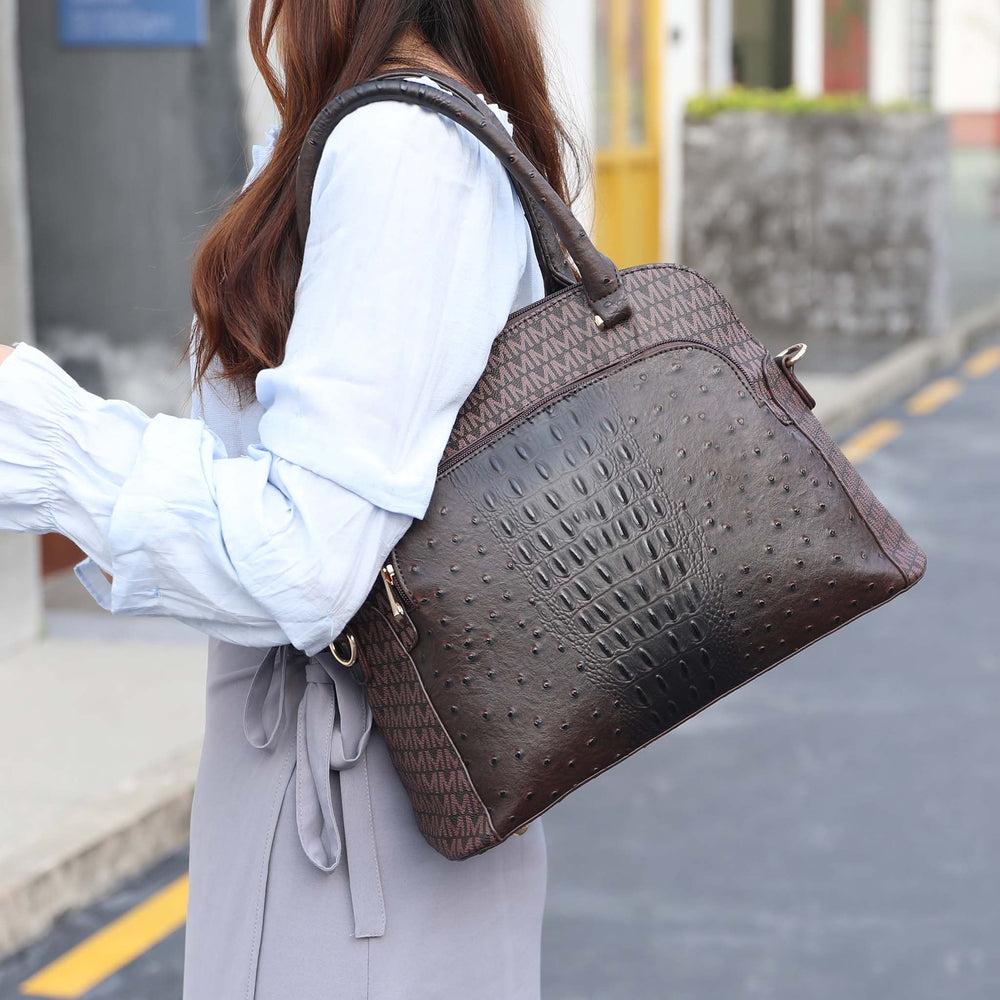 Black MKF Collection By Mia K Fiona Signature Tote Bag