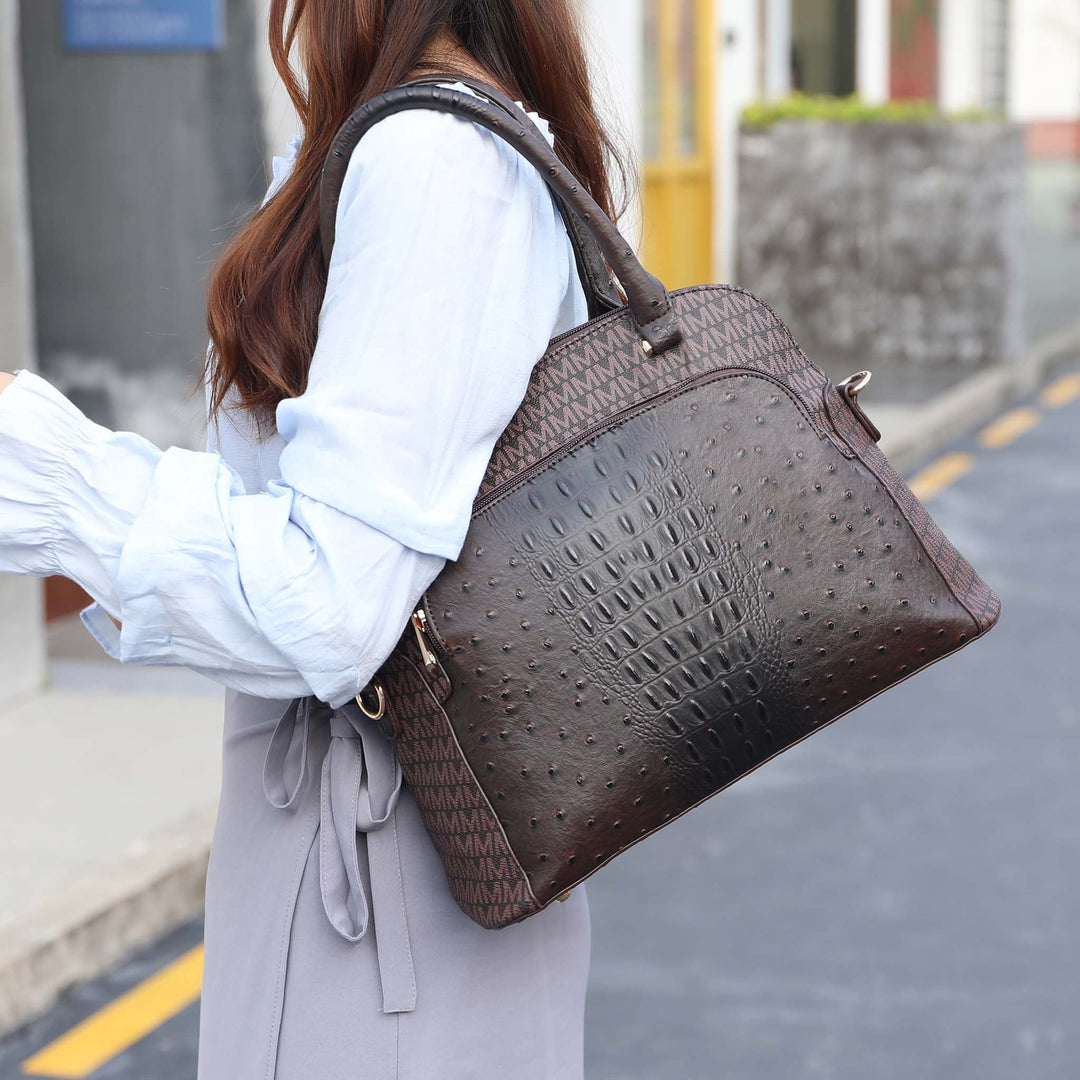 Black MKF Collection By Mia K Fiona Signature Tote Bag