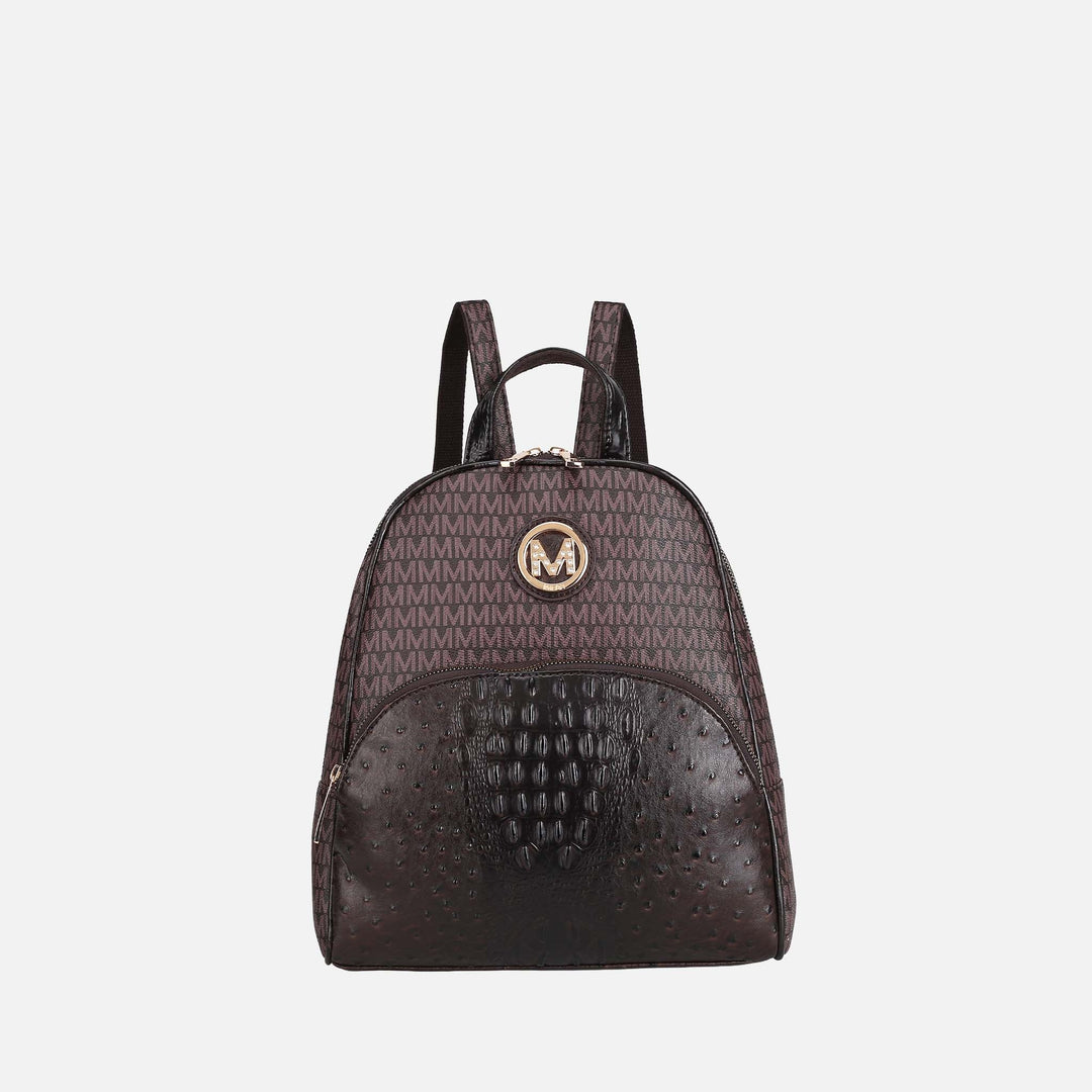 Beige MKF Collection By Mia K Olympia Signature Backpack
