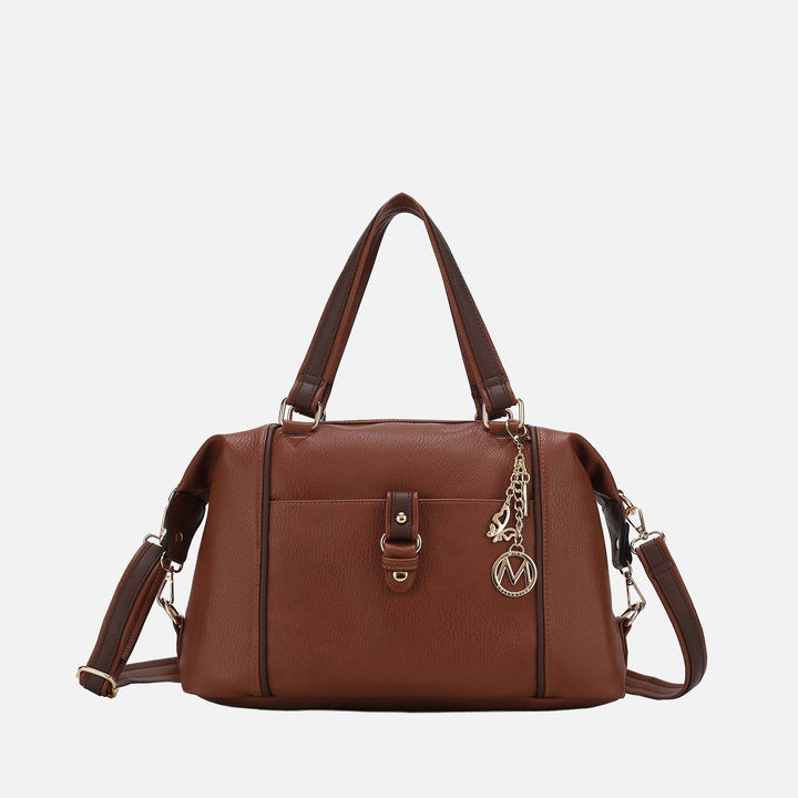 Wine MKF Collection By Mia K Opal Shouder Bag