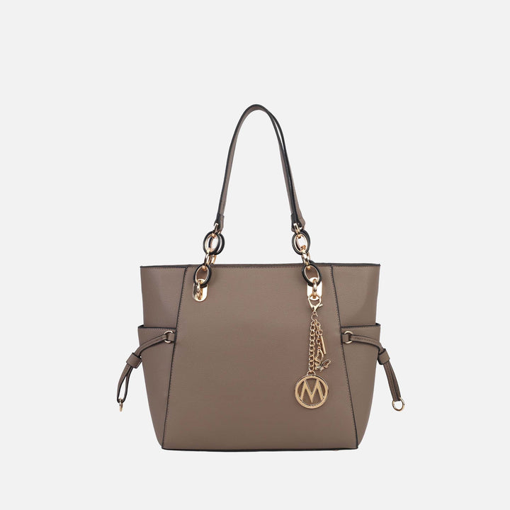Black MKF Collection By Mia K Yale Tote Bag With Matching Wallet