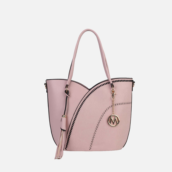 Light Blue MKF Collection By Mia K Imogene Shoulder Bag And Matching Wallet