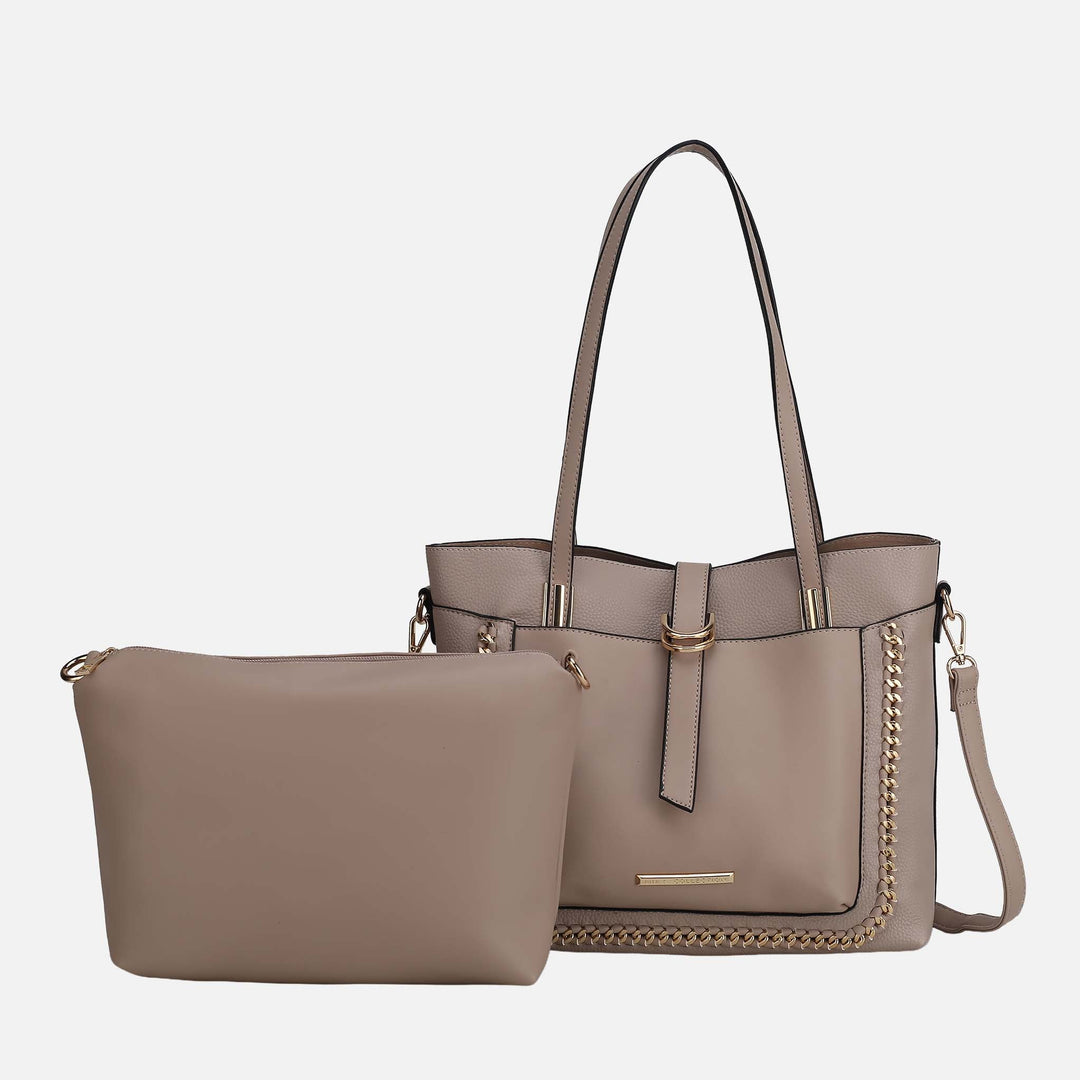 Midnight Blue MKF Collection By Mia K Raya Shoulder Bag And Set