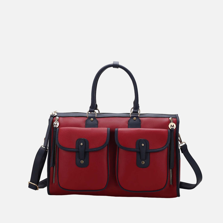 Light Blue MKF Collection By Mia K Genevieve Weekender Bag