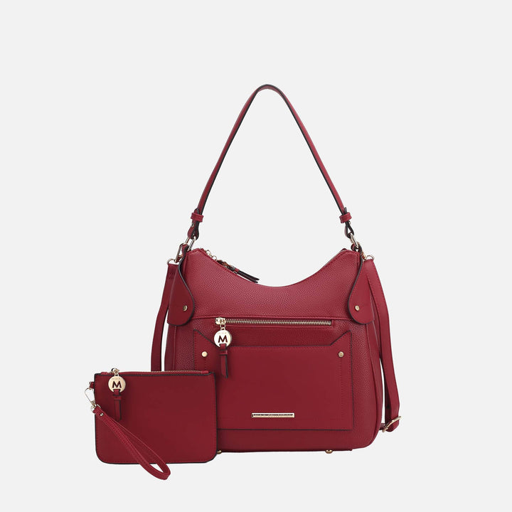 Midnight Blue MKF Collection By Mia K Maeve Shoulder Bag And Set