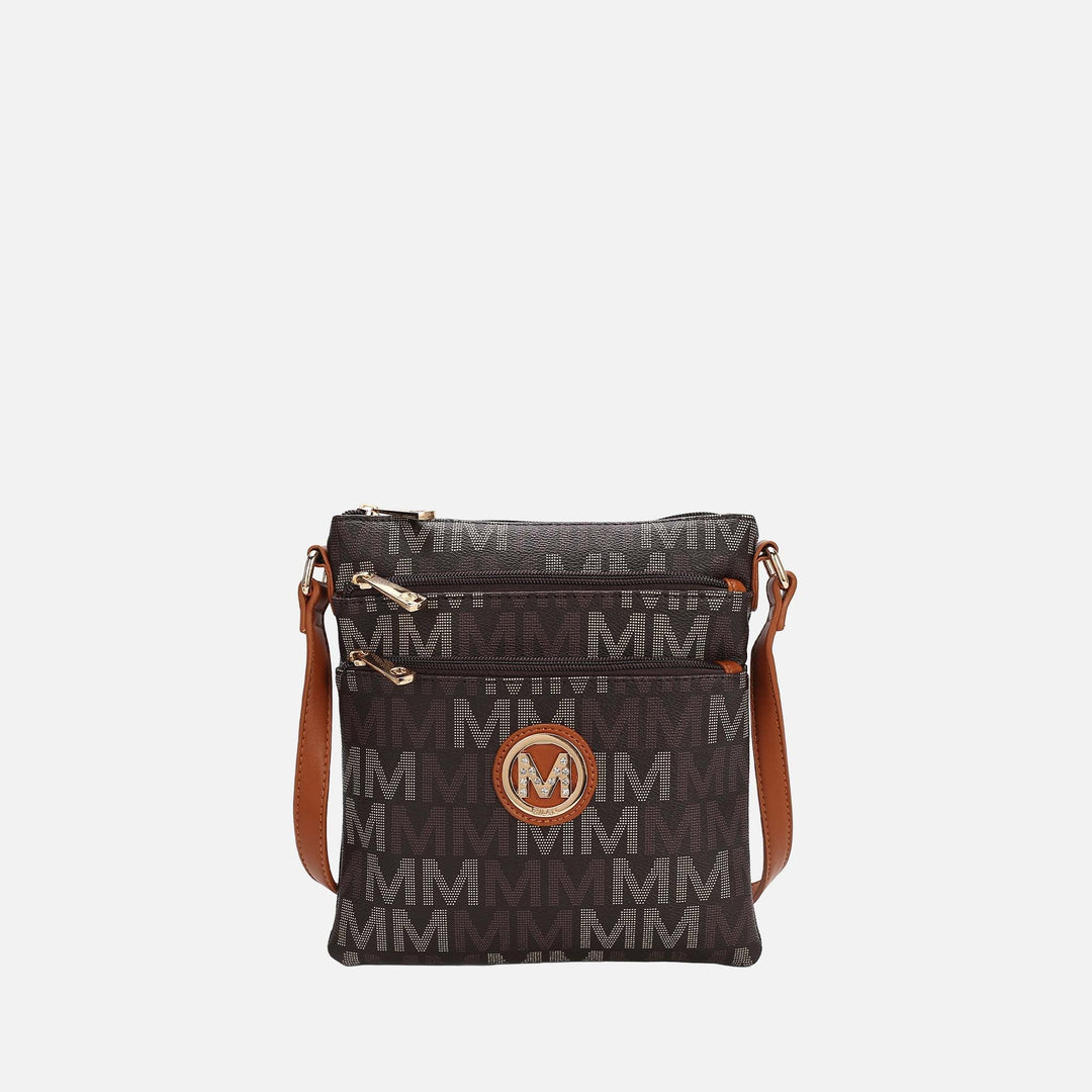 Wine MKF Collection By Mia K Lemuel Signature Crossbody Bag