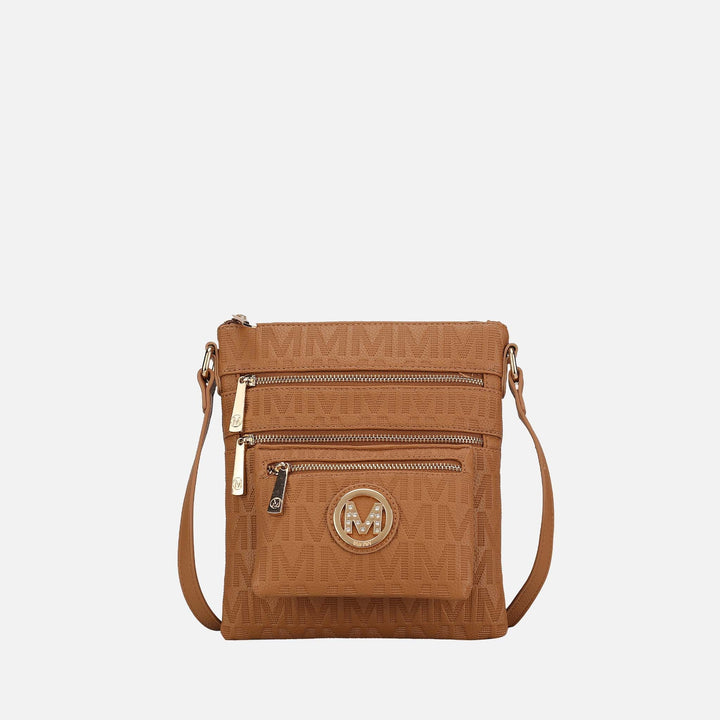 Chocolate MKF Collection By Mia K Jessy Signature Crossbody Bag