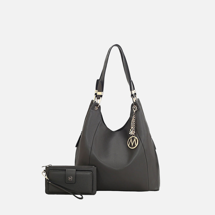 Charcoal Gray MKF Collection By Mia K Calina Shoulder Bag
