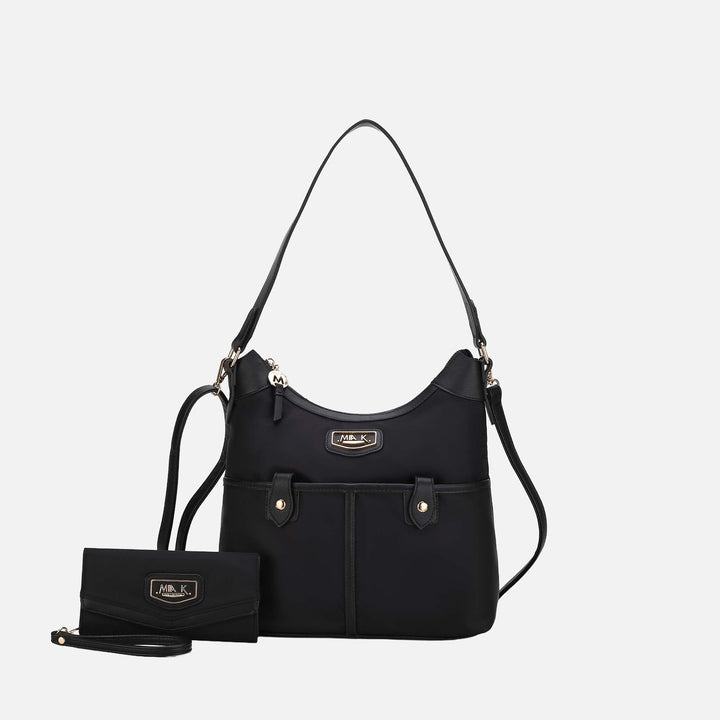 Olive MKF Collection By Mia K Harper Nylon Shoulder Bag And Set