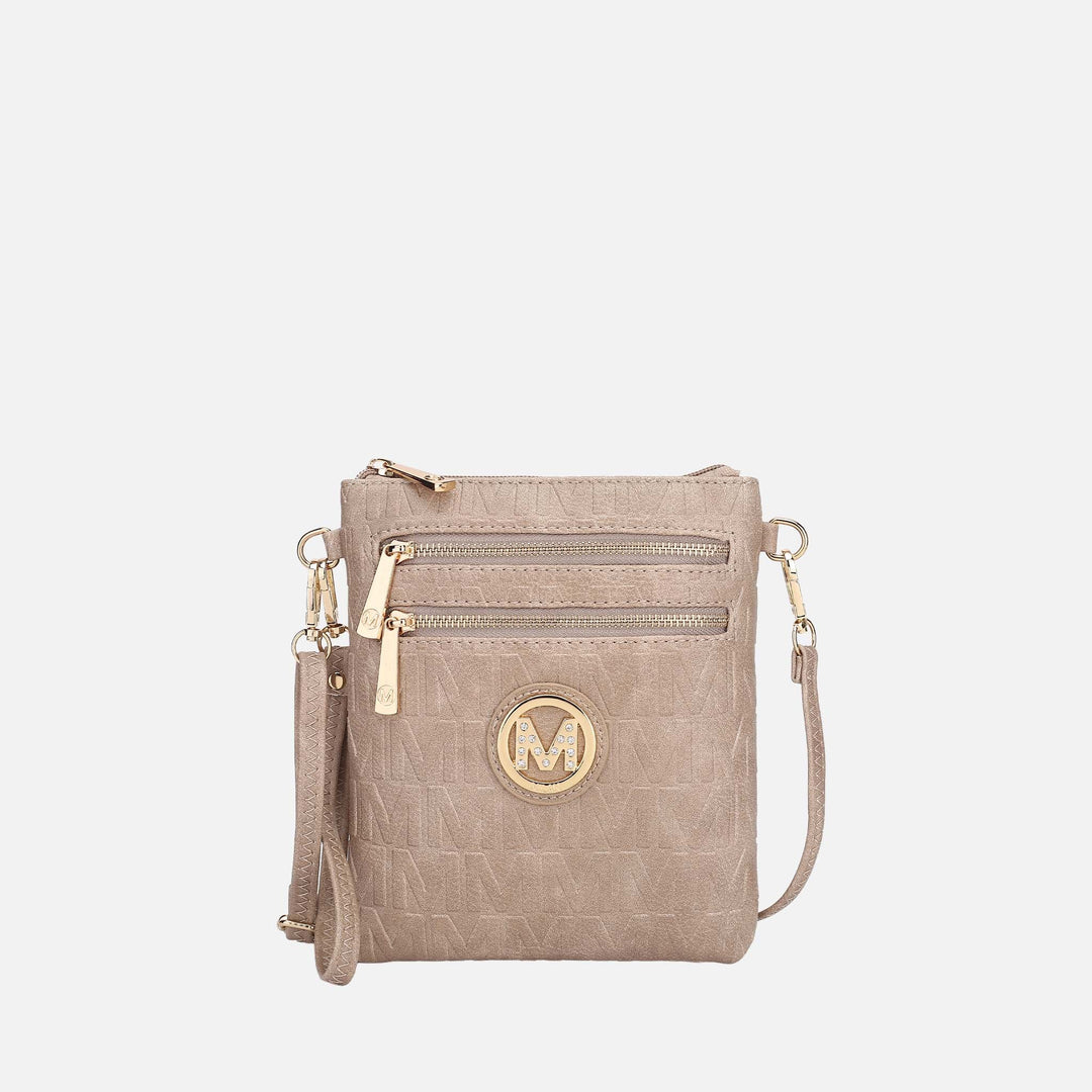 Denim Blue MKF Collection By Mia K Scarlett Signature Crossbody Bag