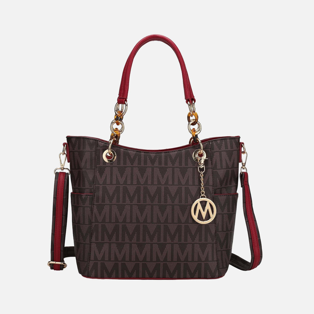 Chocolate MKF Collection By Mia K Kissaten Signature Tote Bag