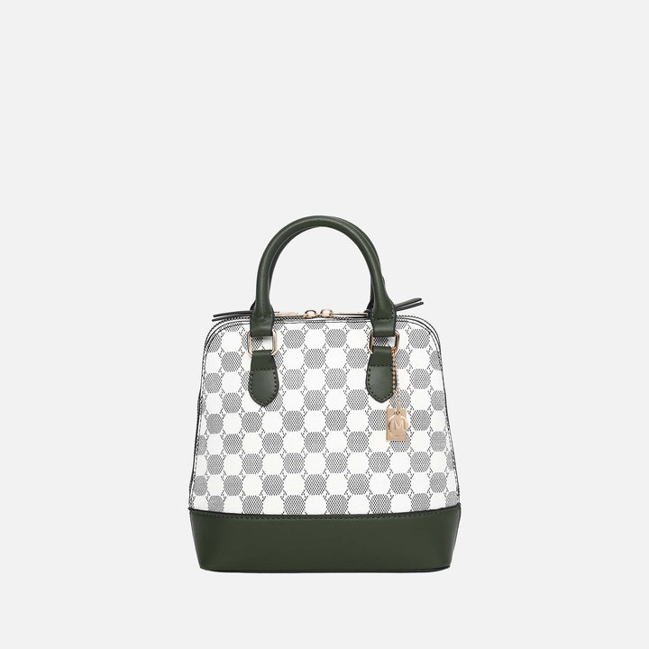 Olive MKF Collection By Mia K Marjorie Circular Print Satchel Bag
