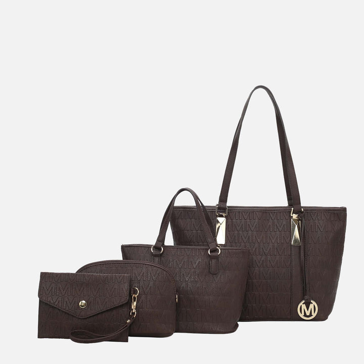 Midnight Blue MKF Collection By Mia K Arya Signature Tote And Set