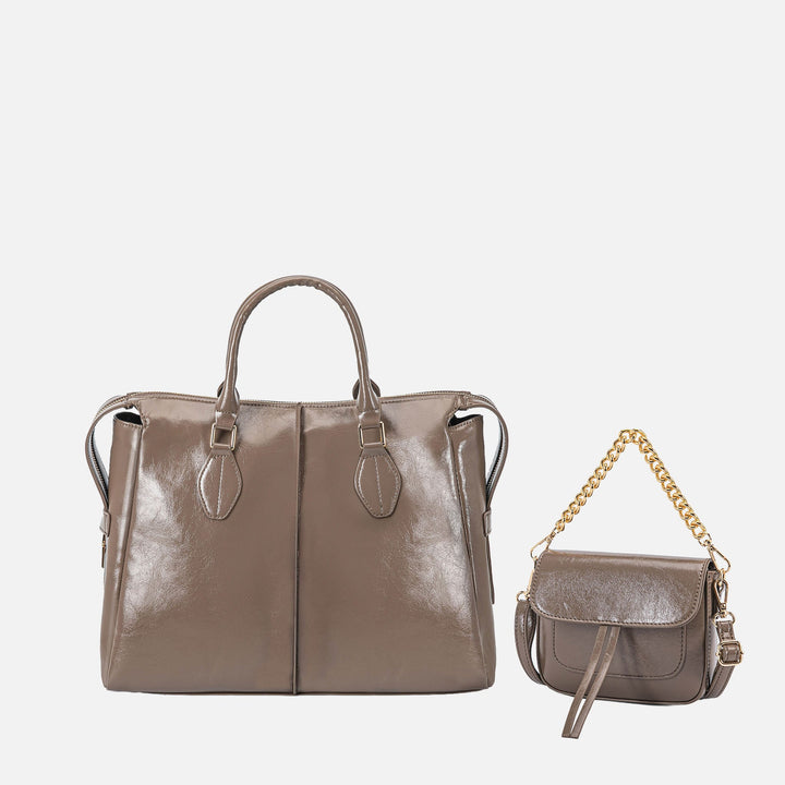 Midnight Blue MKF Collection By Mia K Yareli Tote Bag With Mini Bag 2 Piece Set
