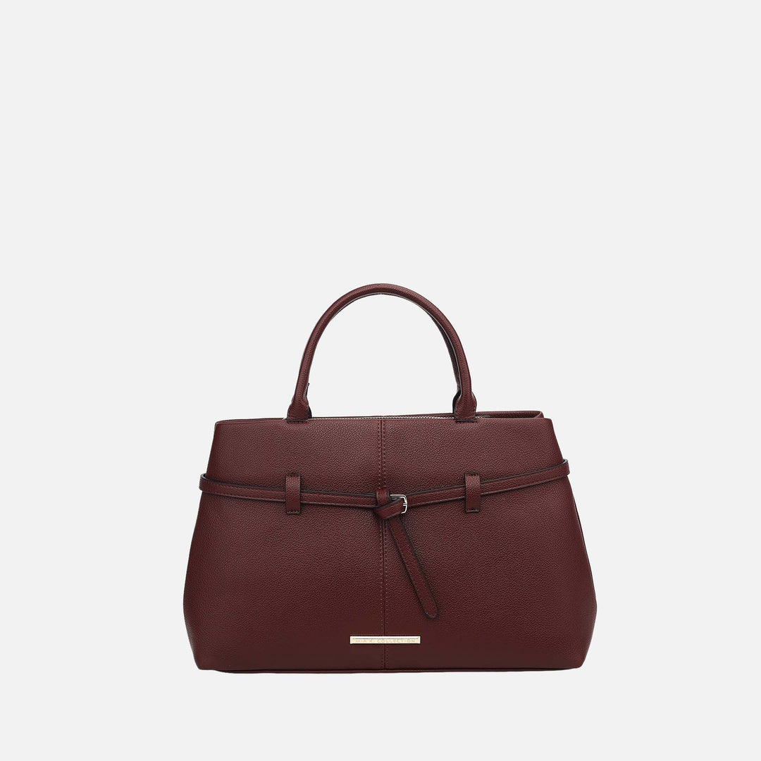 Taupe MKF Collection By Mia K Rubia Satchel Bag