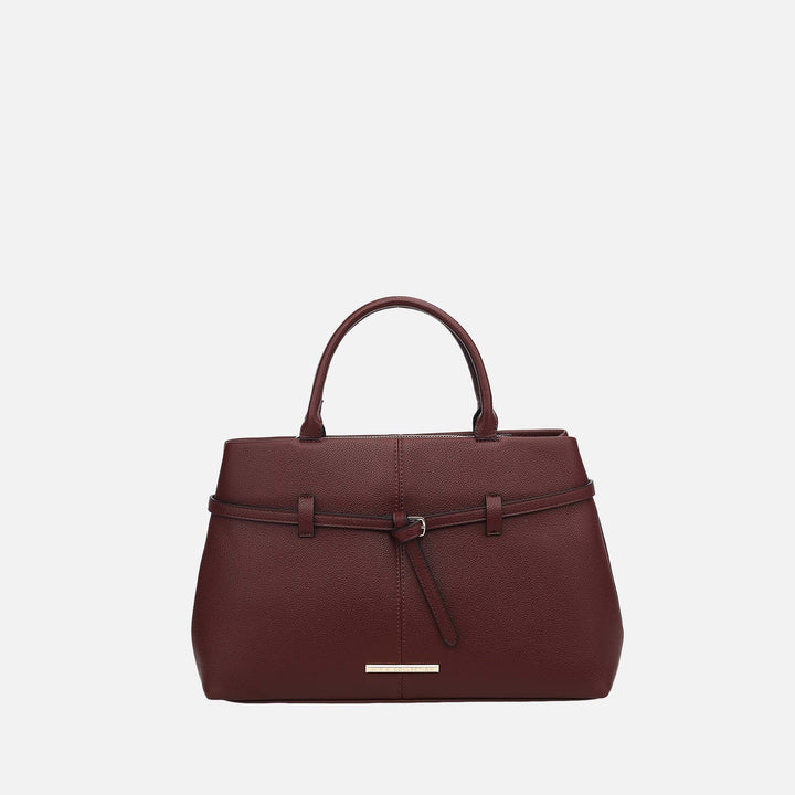 Taupe MKF Collection By Mia K Rubia Satchel Bag
