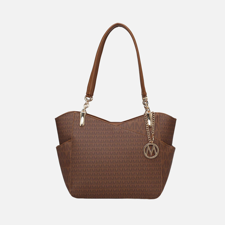 Purple MKF Collection By Mia K Jules Signature Tote Bag